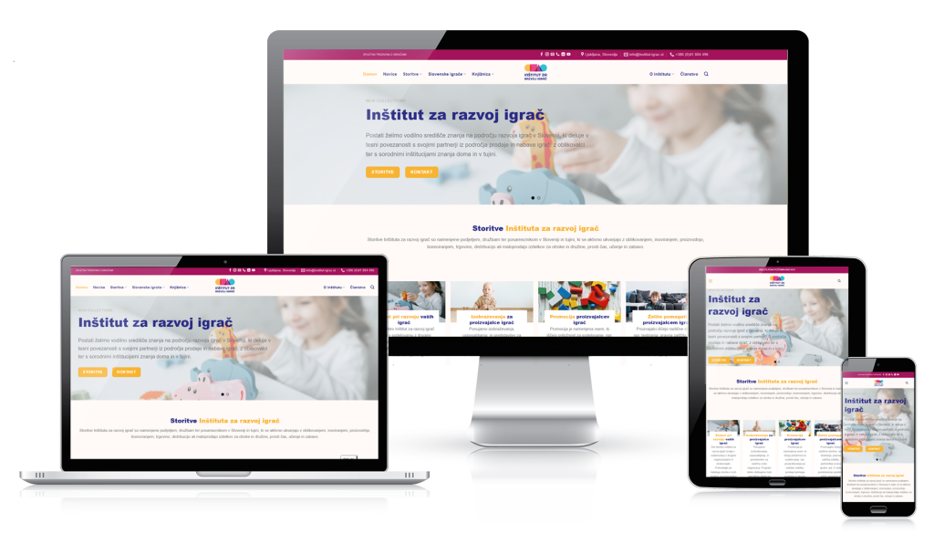 Responsive web Referenca Institit za razvoj igrac